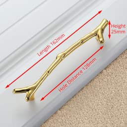 KAK 10pcs Tree Branch Furniture Handle 96mm 128mm Black Silver Bronze Kitchen Cabinet Handles Drawer Knobs Door Pulls Hardware