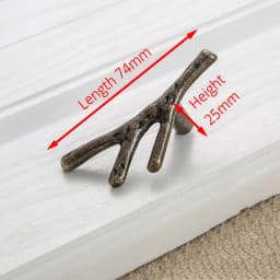 KAK 10pcs Tree Branch Furniture Handle 96mm 128mm Black Silver Bronze Kitchen Cabinet Handles Drawer Knobs Door Pulls Hardware