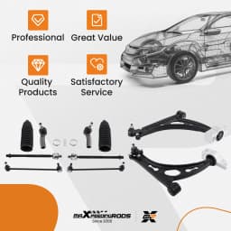 10-Pieces Suspension Control Arm Kit for Volkswagen Touran New Set Suspension Wishbone Front Tie Rod End