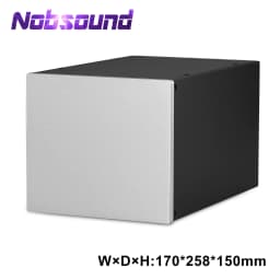 Nobsound HiFi Amplifier Housing Aluminum Chassis Amplifier Enclosure DIY PSU Metal Case