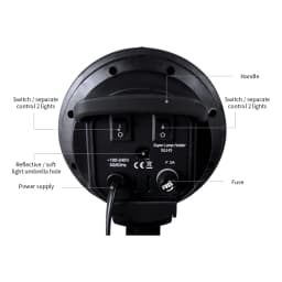 SH Four Lamp Base Socket Light Lamp Bulb Holder E27 Adapter For Photo Video Studio Softbox Soft box Kit Photography