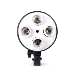 SH Four Lamp Base Socket Light Lamp Bulb Holder E27 Adapter For Photo Video Studio Softbox Soft box Kit Photography