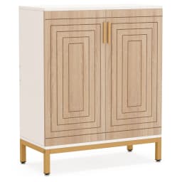 TRIBESIGNS WAY TO ORIGIN Shoe Cabinet, 20 Pairs Modern Shoe Storage Cabinet with Doors, 6-Tier Freestanding Shoe Organizer Rack