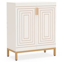 TRIBESIGNS WAY TO ORIGIN Shoe Cabinet, 20 Pairs Modern Shoe Storage Cabinet with Doors, 6-Tier Freestanding Shoe Organizer Rack