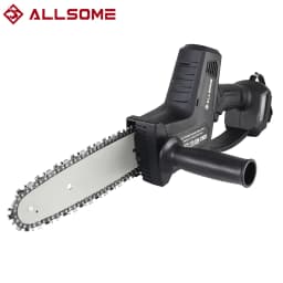 Allsome 8 In Cordless 21V Mini Chain Chainsaw Hand Pruning Saw Electric Woodworking Garden Cutting Tools For Makita Battery