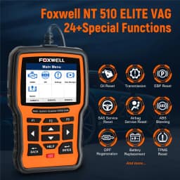 FOXWELL NT510 Elite OBD2 Scanner All System SAS DPF BRT 30+ Reset Bi-Directional Test Code Reader Auto Car Diagnostic Tool PK NT