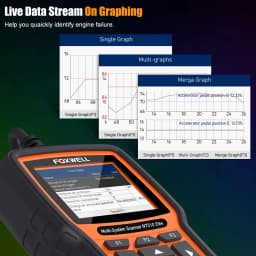FOXWELL NT510 Elite OBD2 Scanner All System SAS DPF BRT 30+ Reset Bi-Directional Test Code Reader Auto Car Diagnostic Tool PK NT