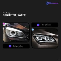 AKD Car Styling Lamp for BMW 7 Series F01 F02 Headlights 2008-2015 740i 730i 735i LED Headlight Projector Lens DRL Automotive Accessories