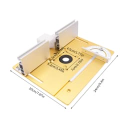 Rust-Proof Trimming Tools Router Table Insert Plate Woodworking Engraving Machine Flip Plate Easy to Clean DIY Tool