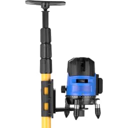 Telescopic Rod for Line Leveler Aluminum Alloy Adjustable Lift Extend Bracket Holder for 1/4''and 5/8'' Laser Level