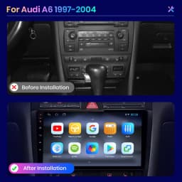 AWESAFE PX9 Plus Car Radio For Audi A6 C5 1997 - 2004 wireless CarPlay Android Auto No 2 din 2din DVD