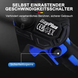 DayPlus 21V 4/6/12" Cordless Chainsaw Portable Electric Chain Saw Handheld Pruning Saw Rechargeable Branch Pruner Pruning Shears