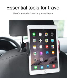 Car Tablet Holder Stand for Ipad 2/3/4 Air Pro 4-11' Phone Universal Stand Bracket Back Seat Car Mount Mount 360 Rotation New