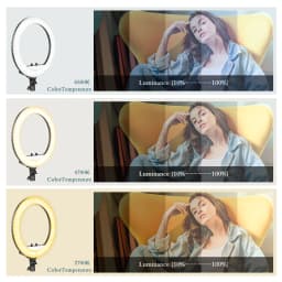 SH 18 Inch Selfie Ring Light LED Video Lamp With Tripod Stand Phone Clip For YouTube Live Light Photo Photography Studio