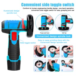 Mini Grinder Electric Grinding Tool Multifunctional Handheld Cutter for Cutting Polishing Ceramic Tile Wood Stone Steel 19500rpm