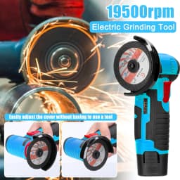 Mini Grinder Electric Grinding Tool Multifunctional Handheld Cutter for Cutting Polishing Ceramic Tile Wood Stone Steel 19500rpm
