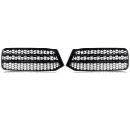 2x Honeycomb Front Bumper Fog Light Cover Grill Grilles For Audi A1 8X 2015-2018