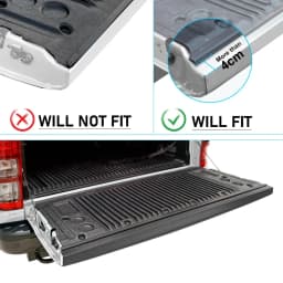 RAIL GUARD CAP PROTECTOR REAR COVER TAIL GATE TRIM FOR FORD RANGER WILDTRAK 2012-2022 PX PX2 PX3 XLT T6 T7 T8 Car Auto Part