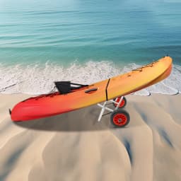 Three Brackets (Solid Wheels) For Medium-Sized Kayak Trailer Made Of High-Quality Aviation Aluminum Material