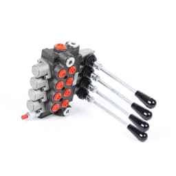 4Spool P40 Hydraulic Directional Control Valve Manual Operate 13Gpm For Double Acting Cylinders