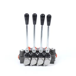 4Spool P40 Hydraulic Directional Control Valve Manual Operate 13Gpm For Double Acting Cylinders