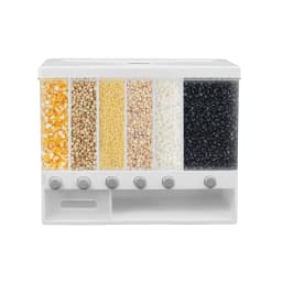 6-Lattice Cereal Cans Large Capacity Dry Food Dispenser Insect-Proof Box For Storing Black Rice and Mung Beans 1.7KG