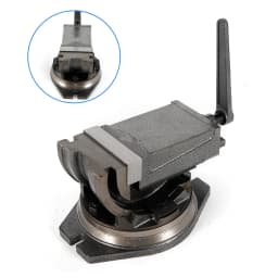 Machine Vise 90° Tilting Jaw Opening 5 Inch 2 Way Precision Swivel Drill Press Vise 95mm