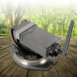 Machine Vise 90° Tilting Jaw Opening 5 Inch 2 Way Precision Swivel Drill Press Vise 95mm