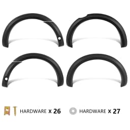 4 Inch Slim Fender Flares Kits Fit For Ford Ranger 2015-2018,2019-2022 T7 T8 MK2 MK3 PX2 PX3 Wheel Arch Protection 4X4 Car Parts