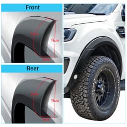 4 Inch Slim Fender Flares Kits Fit For Ford Ranger 2015-2018,2019-2022 T7 T8 MK2 MK3 PX2 PX3 Wheel Arch Protection 4X4 Car Parts