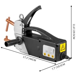 SucceBuy 230V/400V Portable Electric Spot Welder 2.0+2.0mm Plastic Welding Machine 25A 120mm Strap Hand Grip Spot Welding Gun
