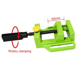ALLSOME 2.5 Inch Bench Flat Vise Tong Multifunction Aluminum Drill Press Vise Table For Milling Engraving Woodworking Power Tool