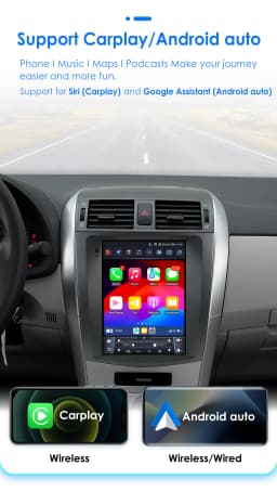 9.7"7862 Android 13 Car radio for Toyota Corolla E140 E150 2006-2013 Multimedia player 4G Autoradio DSP Carplay GPS navi Stereo