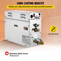 SucceBuy 4/6KW Steam Generator Steam Generator for SPA Room Digital Display Steam Generator Sauna Steam Generator for Home