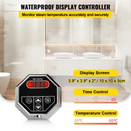 SucceBuy 4/6KW Steam Generator Steam Generator for SPA Room Digital Display Steam Generator Sauna Steam Generator for Home