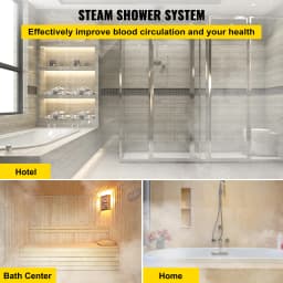 SucceBuy 4/6KW Steam Generator Steam Generator for SPA Room Digital Display Steam Generator Sauna Steam Generator for Home