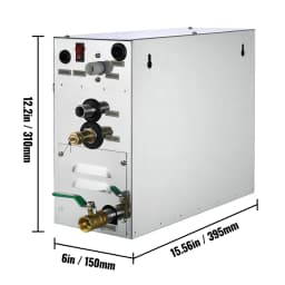 SucceBuy 4/6KW Steam Generator Steam Generator for SPA Room Digital Display Steam Generator Sauna Steam Generator for Home