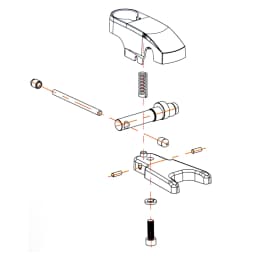 ALLSOME Quick Release Clamp BG-515806 for BG-5158 BG-5166 BG-5156E Drilling Machine BG-6117 BG-6116 Electric Drill Bracket