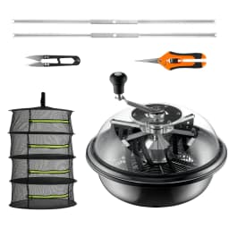 SucceBuy Leaf Bowl Trimmer 16" Trimmer Bowl Manual Bud Trimmer with Stainless-Steel Blades for Twisted Spin Cut Clear Dome