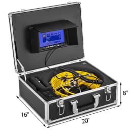 SucceBuy Pipe Inspection Video Camera DVR Recording Function 7/9in Monitor 20/30/50M IP68 Sewer Pipeline Industrial Endoscope
