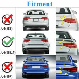 MAGICKIT For 2013-2016 Audi A4 B8.5 Sedan High Kick M4 Style Rear Spoiler Carbon Fiber Color ABS CAR Accessories Car Spoiler
