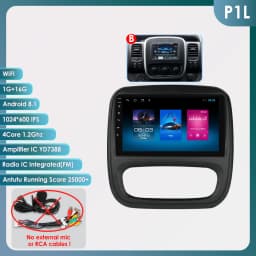 Hizpo Car Radio For Renault Trafic 3 2014- 2021 Opel Vivaro B 2014 - 2018 Autoradio CarPlay Android Auto Intelligent Systems 4G