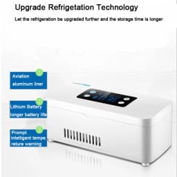 Insulin Cooler Case Portable Diabetic Cooler Box Temperature LED Display Screen Keeping Cooling Insulina with Carrying Bag
