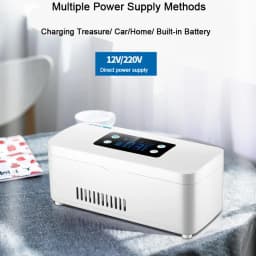 Insulin Cooler Case Portable Diabetic Cooler Box Temperature LED Display Screen Keeping Cooling Insulina with Carrying Bag