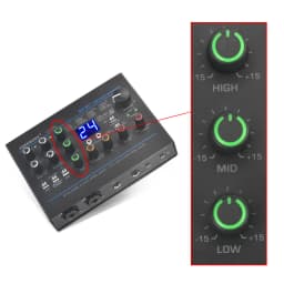 Freeboss 24 Effects Sound Card 48KHz EQ Recording 2 XLR Mic Input Stereo PC 48V Guitar External Audio Interface For Mac OS UC88