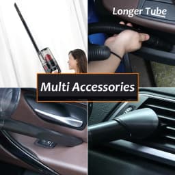 Portable Wireless Vacuum Cleaner Powerful Suction Rechargeable Handheld Vacuum Cleaner Quick Charge for Car Home Pet Hair