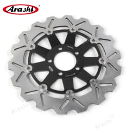 Arashi 1 Pair NINJA ZX6R 1995-2001 CNC Front Brake Disc Rotors For KAWASAKI ZX 6R ZX-6R 600 1995 1996 1997 1998 1999 2000 2001