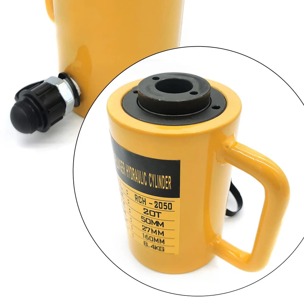 20T Hub Hollow Cylinder Hydraulic Cylinder Hollow Piston Travel Jack Hollow Single Acting Hydraulic Ram Cylinder Single Acting