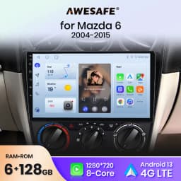 AWESAFE PX9 Plus Car Radio For Mazda 6 2016 - 2021 wireless CarPlay Android Auto car intelligent systems No 2 din 2din DVD
