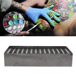 Bymaocar Pigment Ink Holder 78-Hole Iron Wall-Mounted Tattoo Pigment Bottle Holder Display Stand Vertical Storage Rack Organizer
